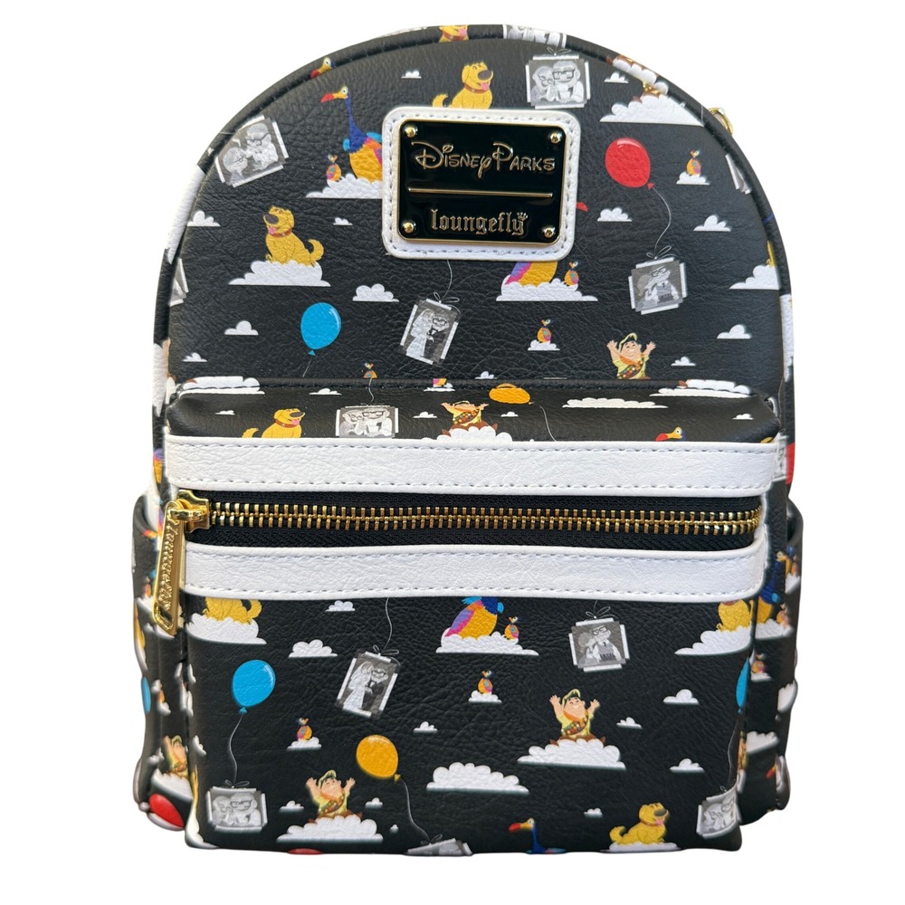 Disney Parks Loungefly Pixar Up Balloon Dug Kevin Carl Ellie‎ Mini Backpack NWT